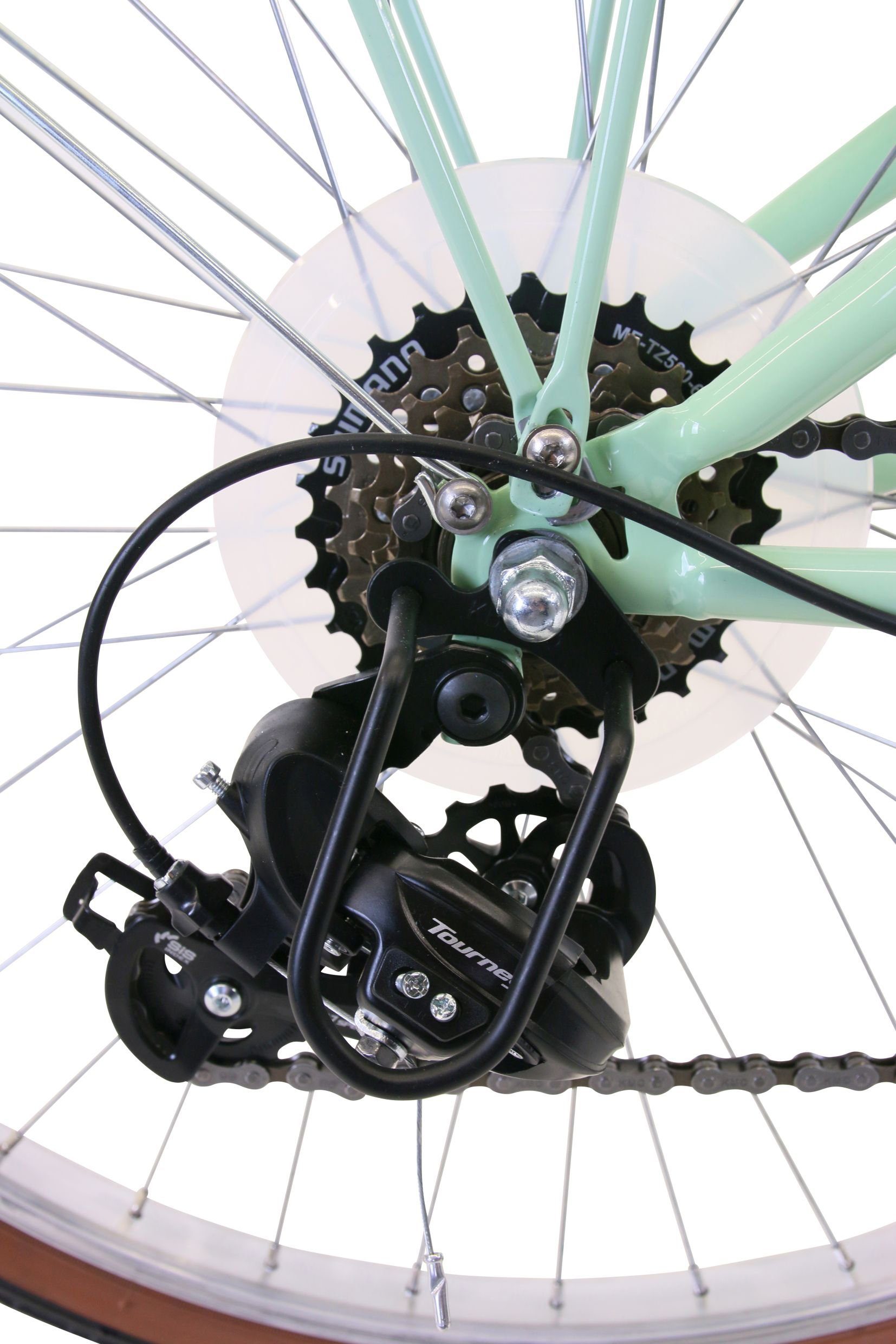 FASHION LINE Cityrad, 6 Gang Shimano TOURNEY TY 300 Schaltwerk, Kettenschaltung
