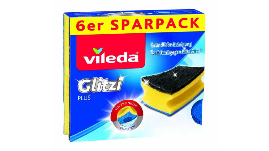 Vileda Glitzi Plus 6er Antibac Topfreiniger