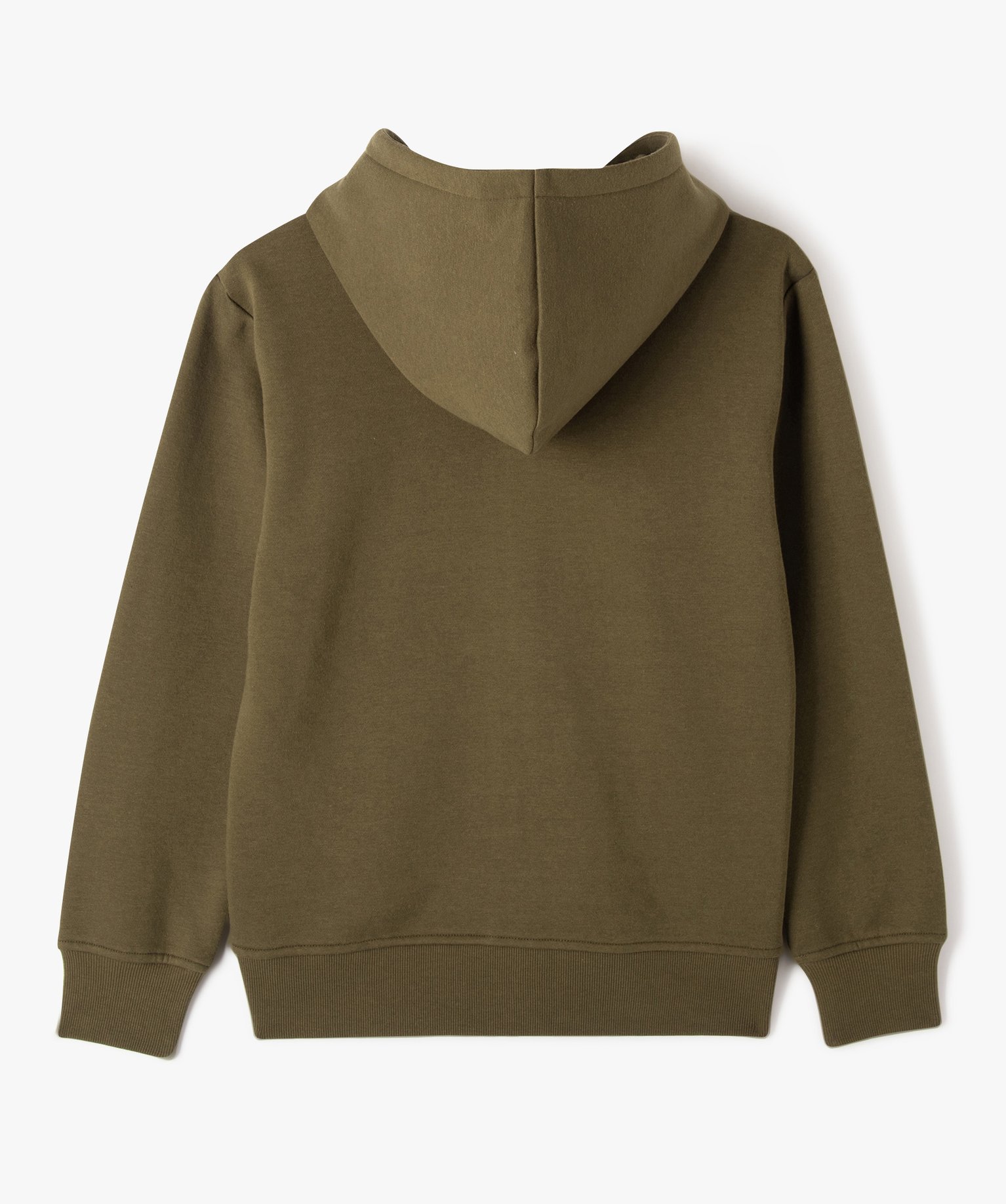 Sweat à capuche avec fermeture zippée Garçon kaki | GEMO