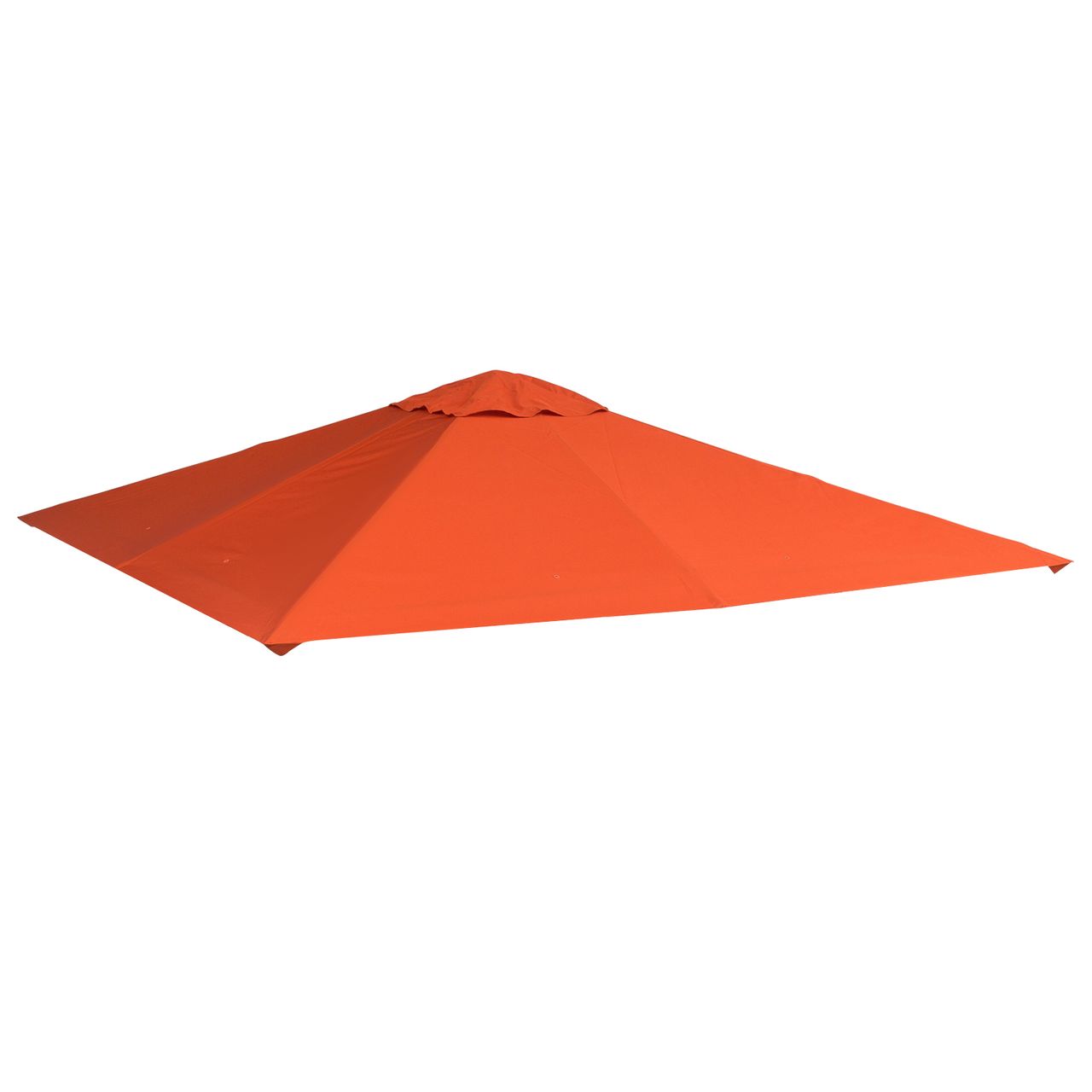 Outsunny Pavillondach Ersatzdach Pavillonabdeckung Polyester Orange 2,98x2,95m