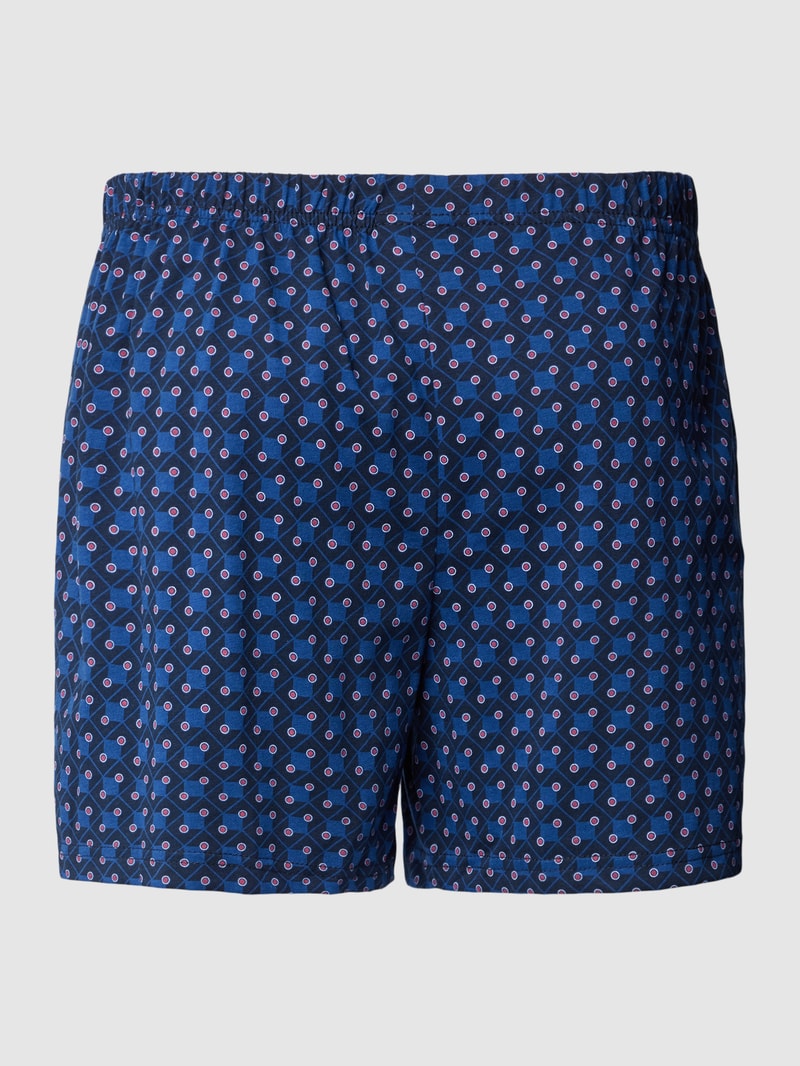 Boxershorts mit Label-Patch Modell 'KLIMA AKTIV' in dunkelblau