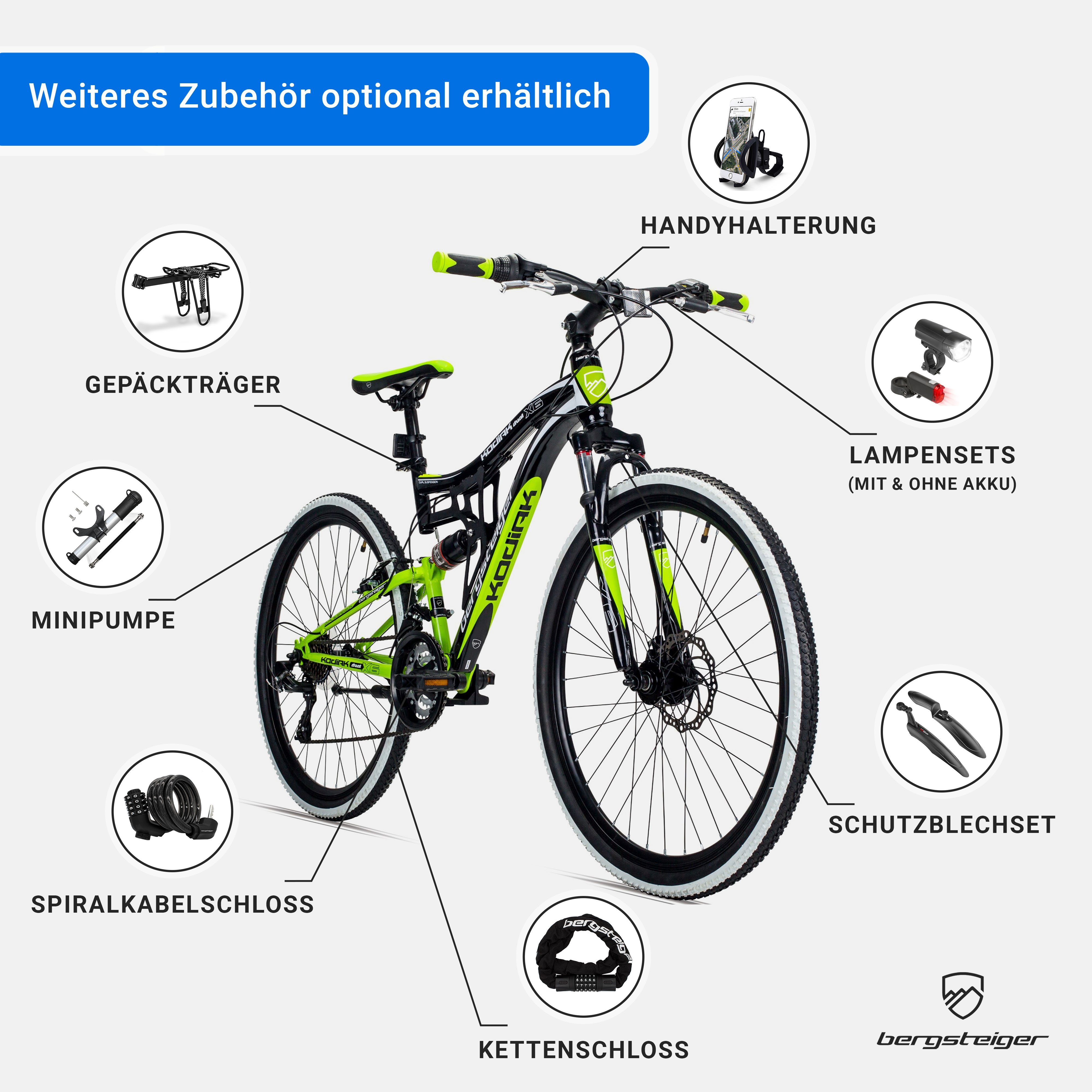 bergsteiger Fahrradbeleuchtung Licht LED Set, Lampenset, Fahrradbeleuchtung, Original Fahrrad-Zubehör
