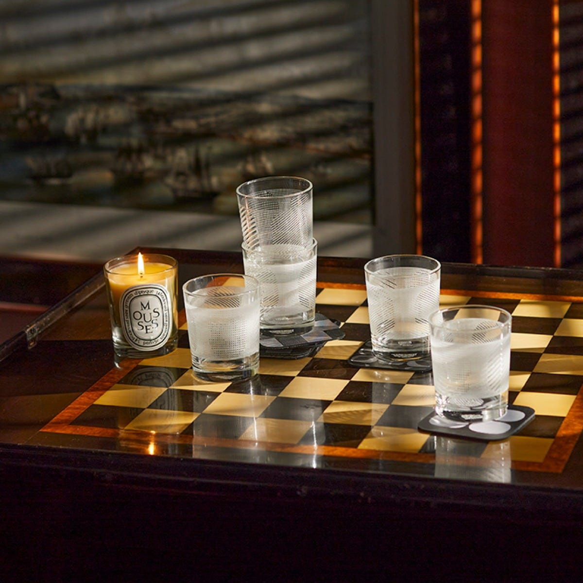 Gobelets set de 4 - Lignes et points