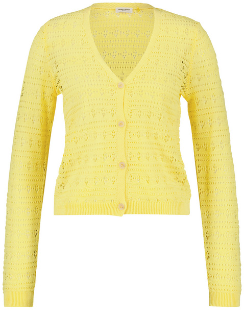 Cardigan aus Pointelle-Strick
