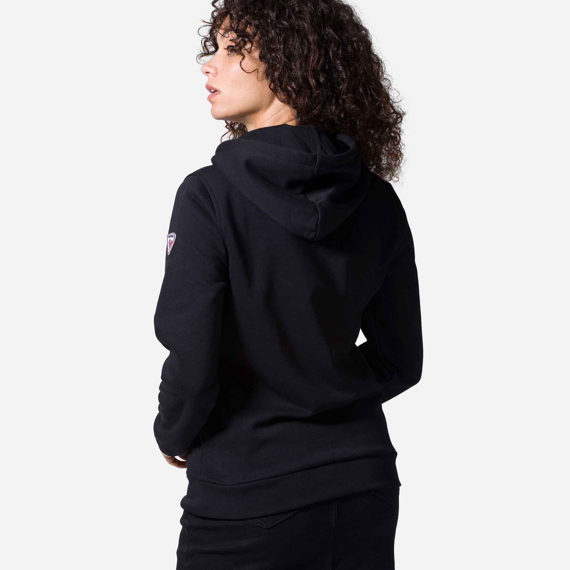 Sweat en coton à capuche Logo Femme