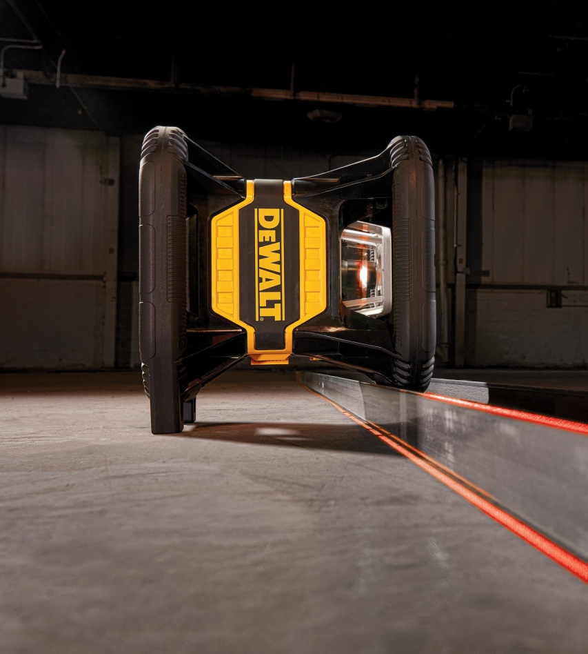 DeWalt DCE080D1RS-QW Șurub laser rotativ roșu 18 V 2.0 Ah Li-ion cu Bluetooth