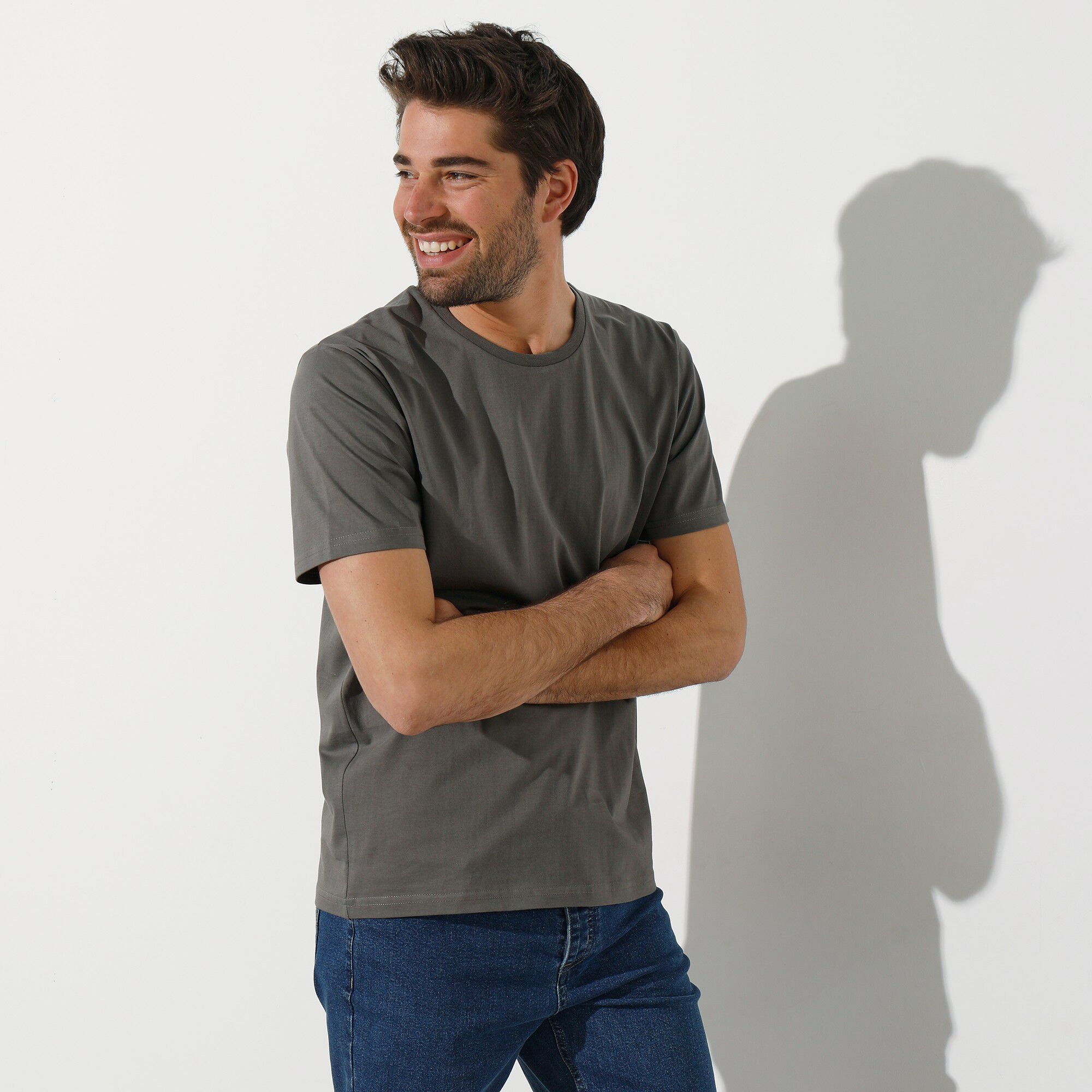 T-shirt col rond manches courtes