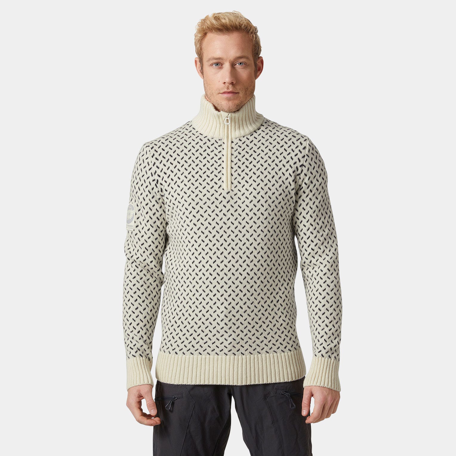 Men's Arctic Ocean Icelander Wool Knit ½ Zip Sweater
