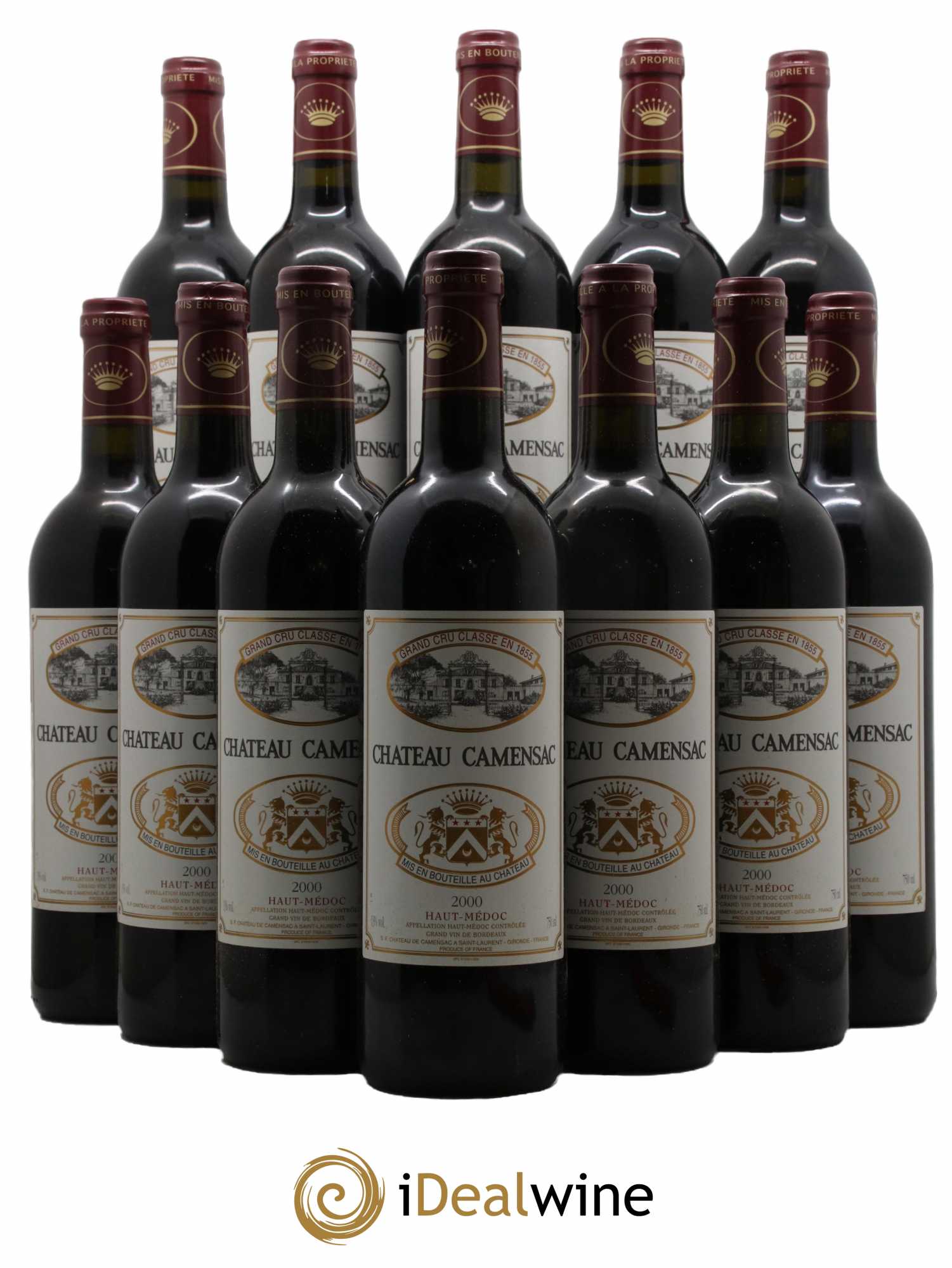 Château Camensac 5ème Grand Cru Classé  2000 - Lot de 12 Bouteilles