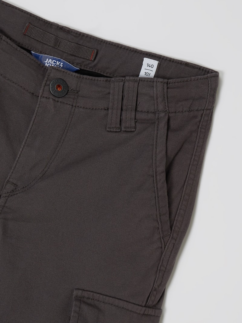 Slim Fit Cargohose mit Stretch-Anteil Modell 'Paul' in anthrazit