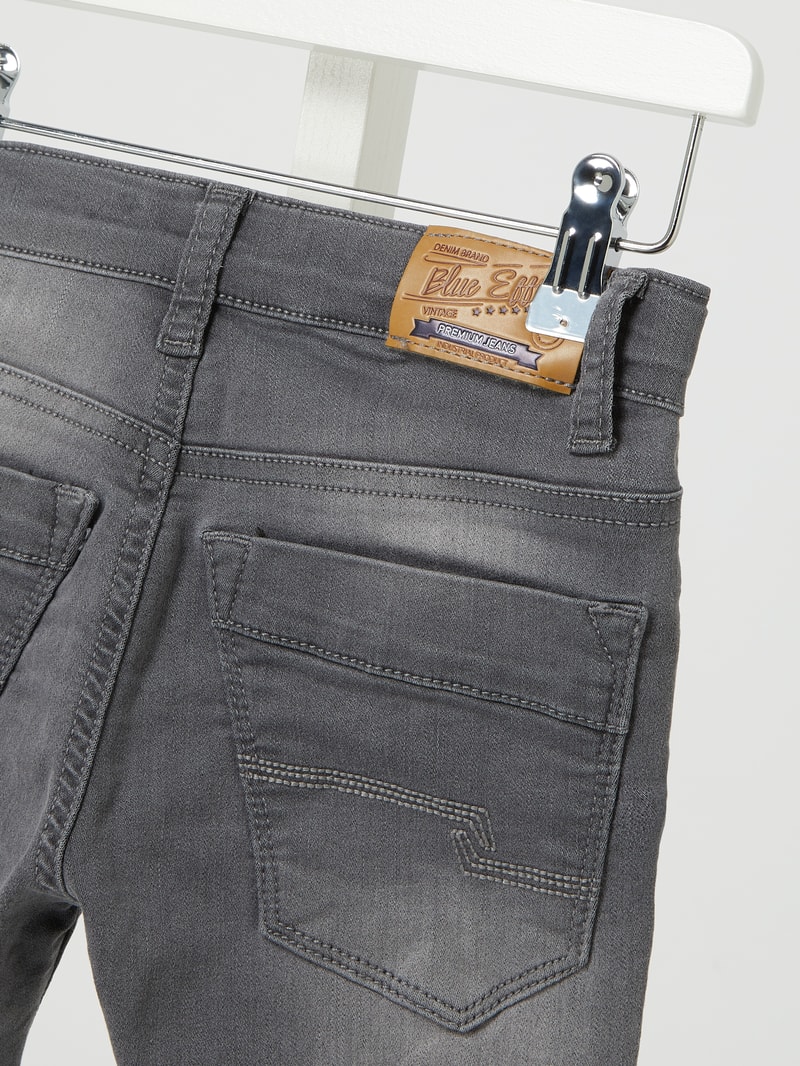 Skinny Fit Jeans mit Stretch-Anteil in hellgrau