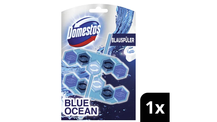 Domestos WC Stein Power5+ Aktiv Blauspüler Blue Ocean Duo 106 g