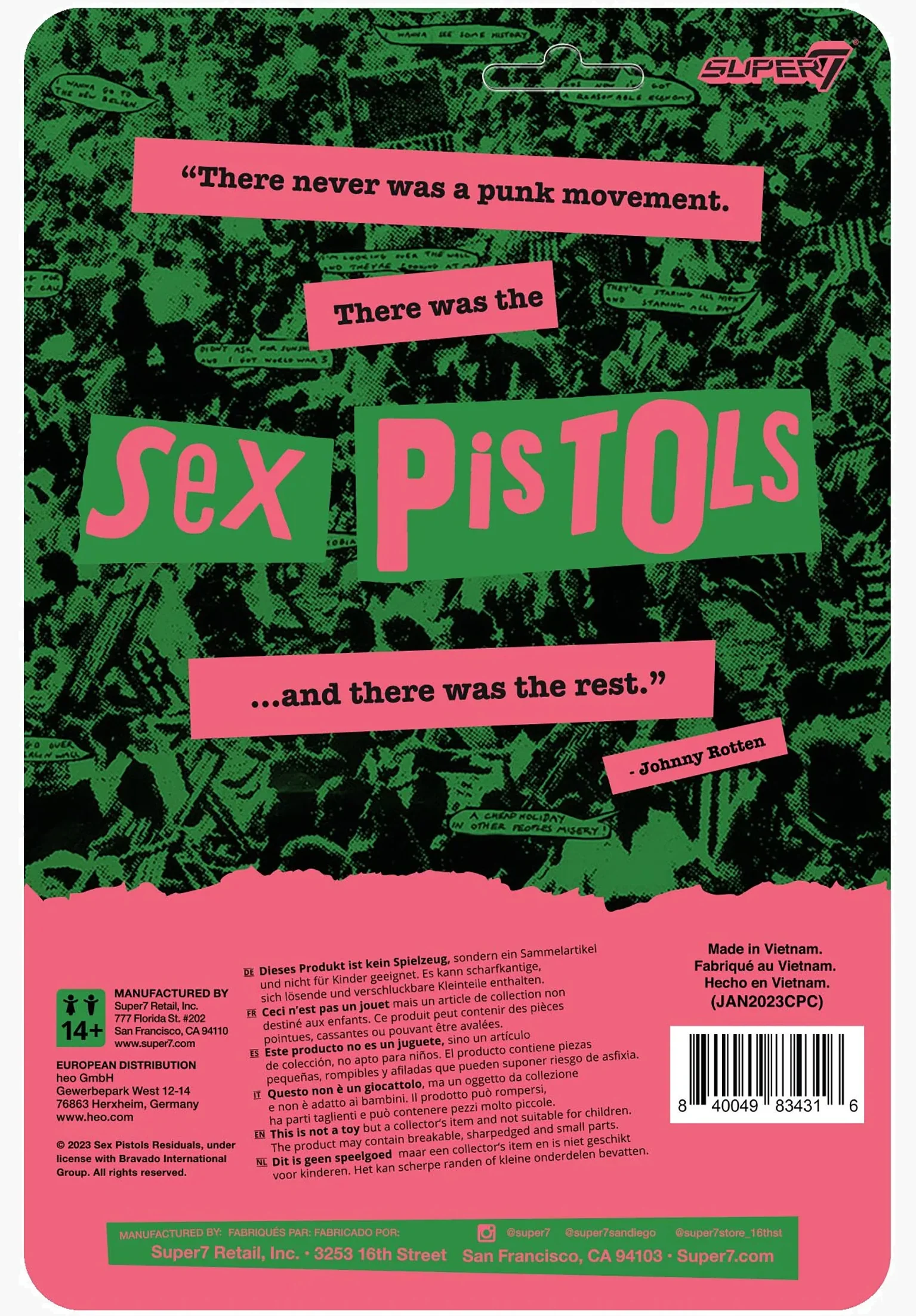 Sex Pistols ReAction Figures W2-Vicious(Never Mind