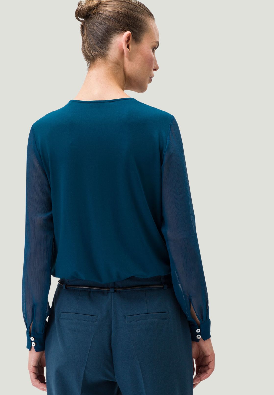 Blusenshirt mit Falten