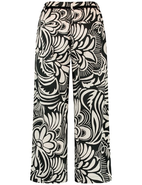 Gemusterte Hose mit Kordelband