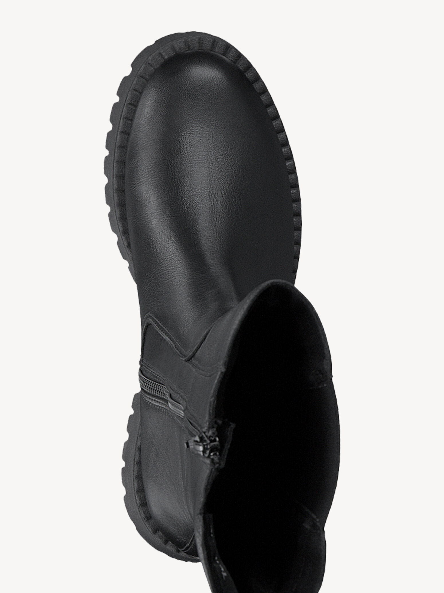 Bottine Chelsea en cuir - noir