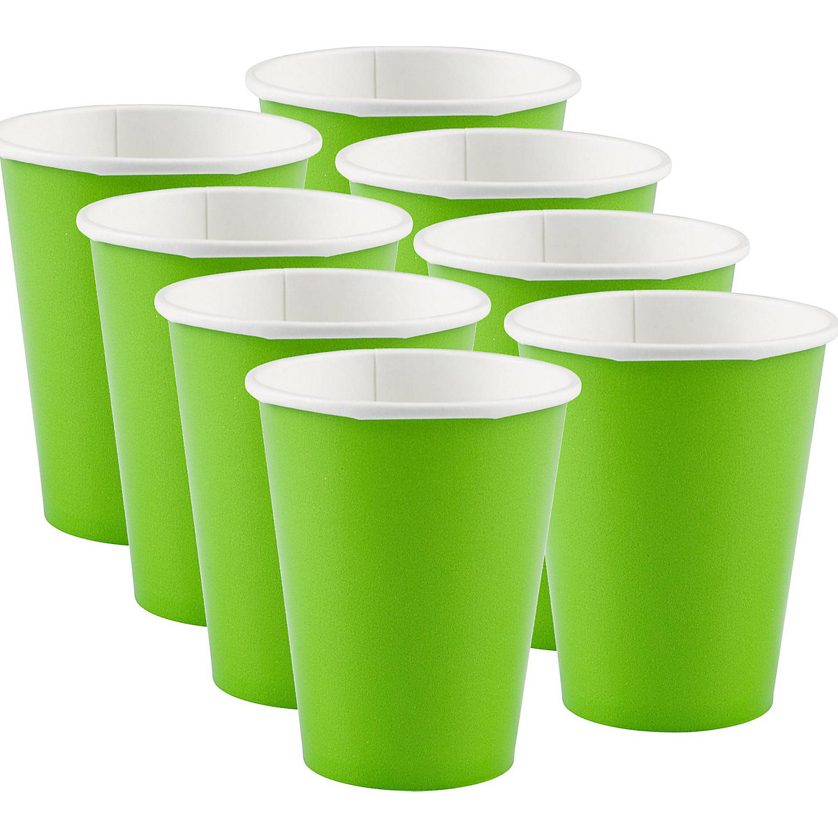 Pappbecher Kiwi 250ml, 8 Stück