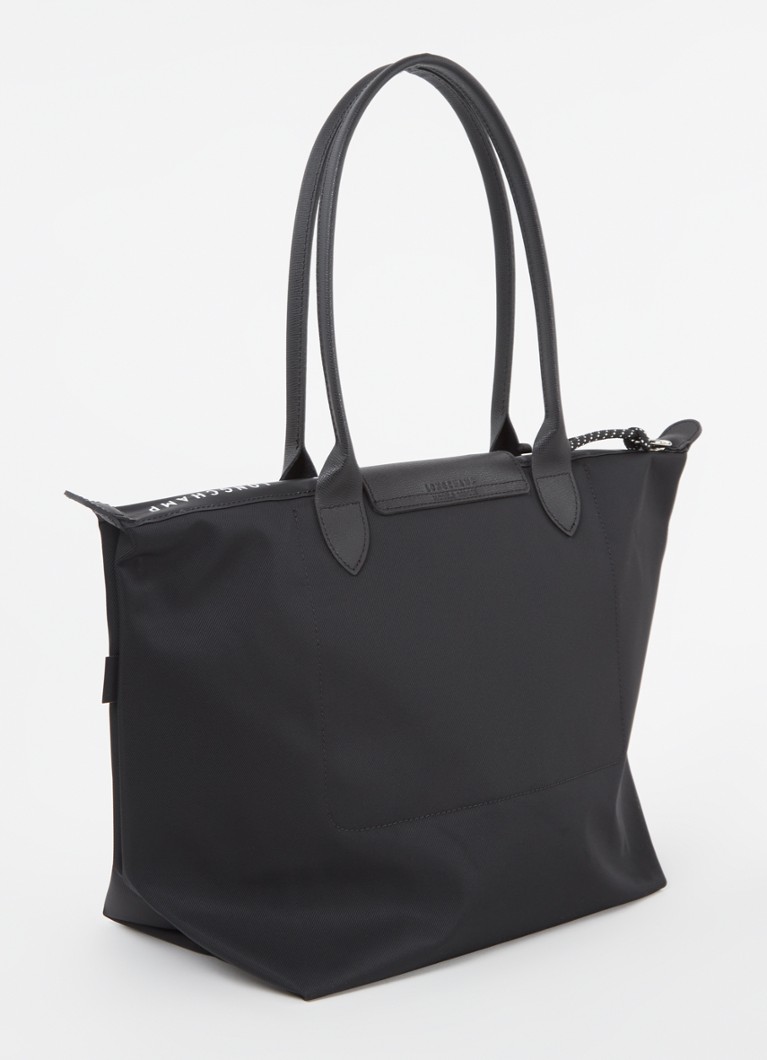 Longchamp Le Pliage Energy -olkalaukku L nahkayksityiskohdilla