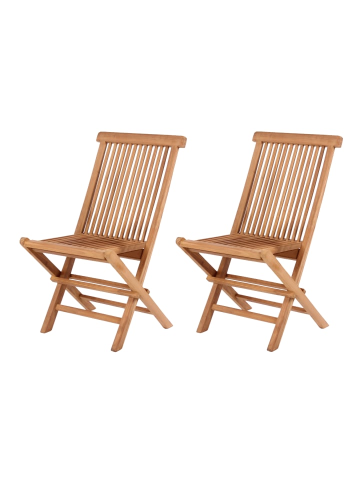 GMD Living 2er Garten Klappstuhl WOODIE in Natur günstig kaufen onesize