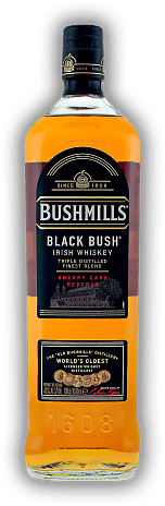 Bushmills Black Bush 1,0 Liter Bushmills Black Bush 1,0 Liter Sehr aromatischer, vielschichtiger Blend aus Malz- und Grainwhiskeys. 1	 Liter - Vol 40%