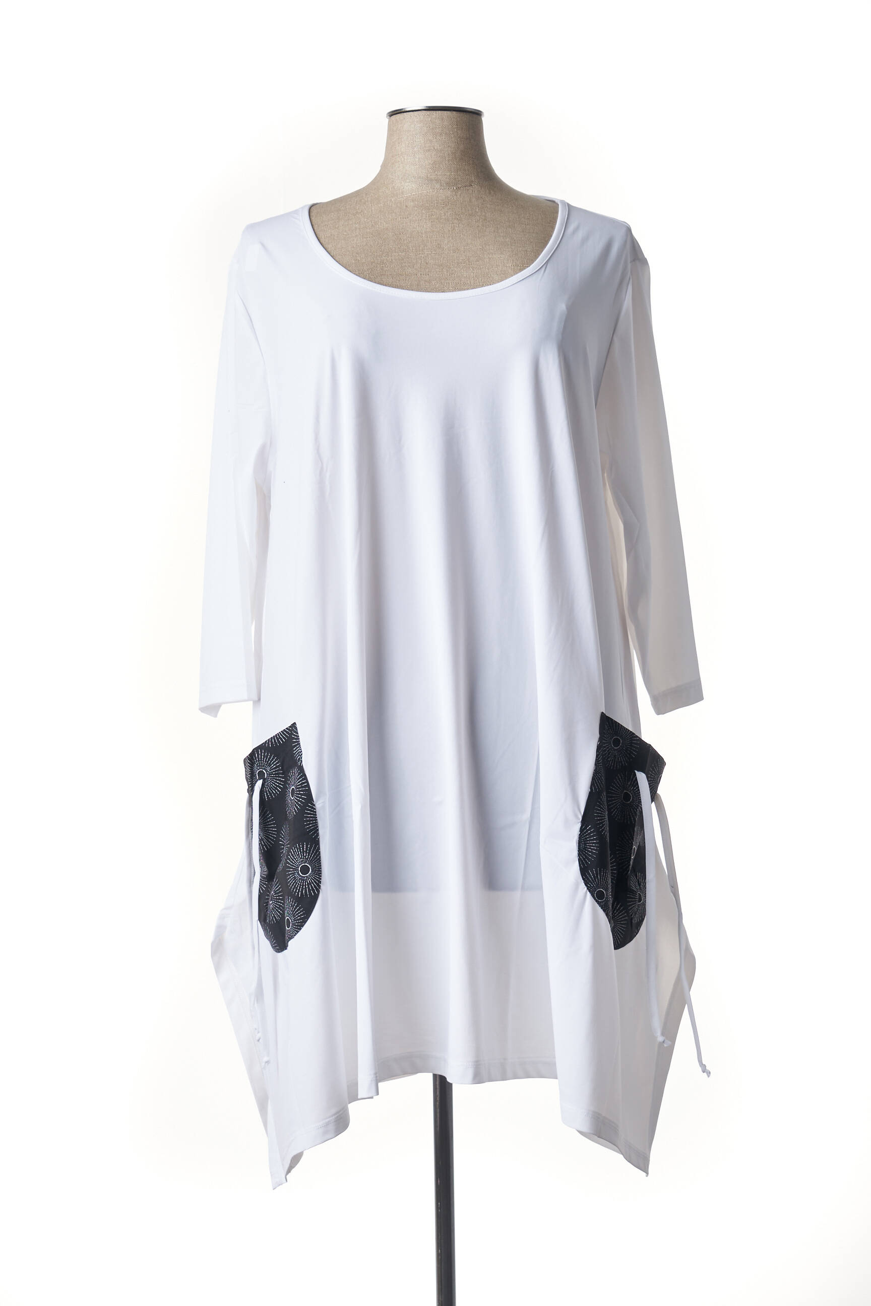 G Oze Tuniquemanchelongue Femme couleur blanc