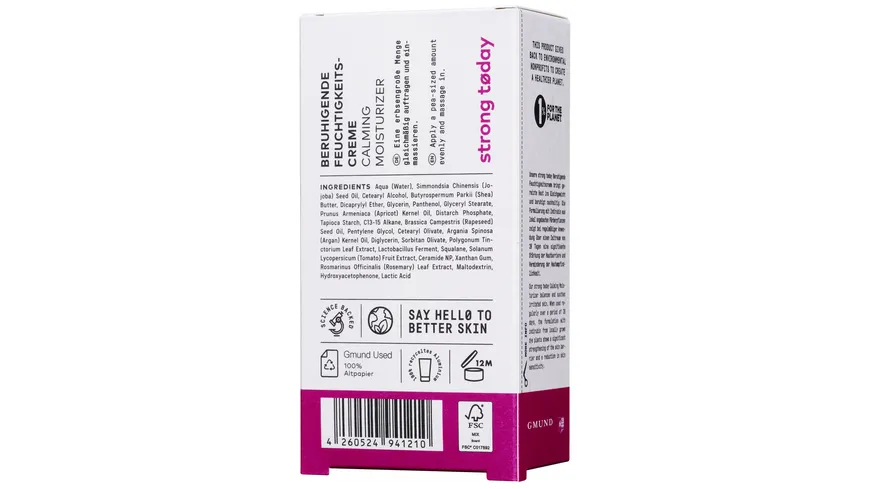 Nø Cosmetics strong today Beruhigende Feuchtigskeitscreme 50 ml