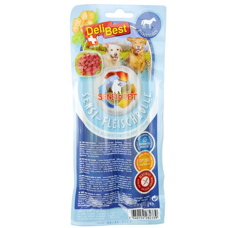 DeliBest Sensi Fleischrolle Pferd
