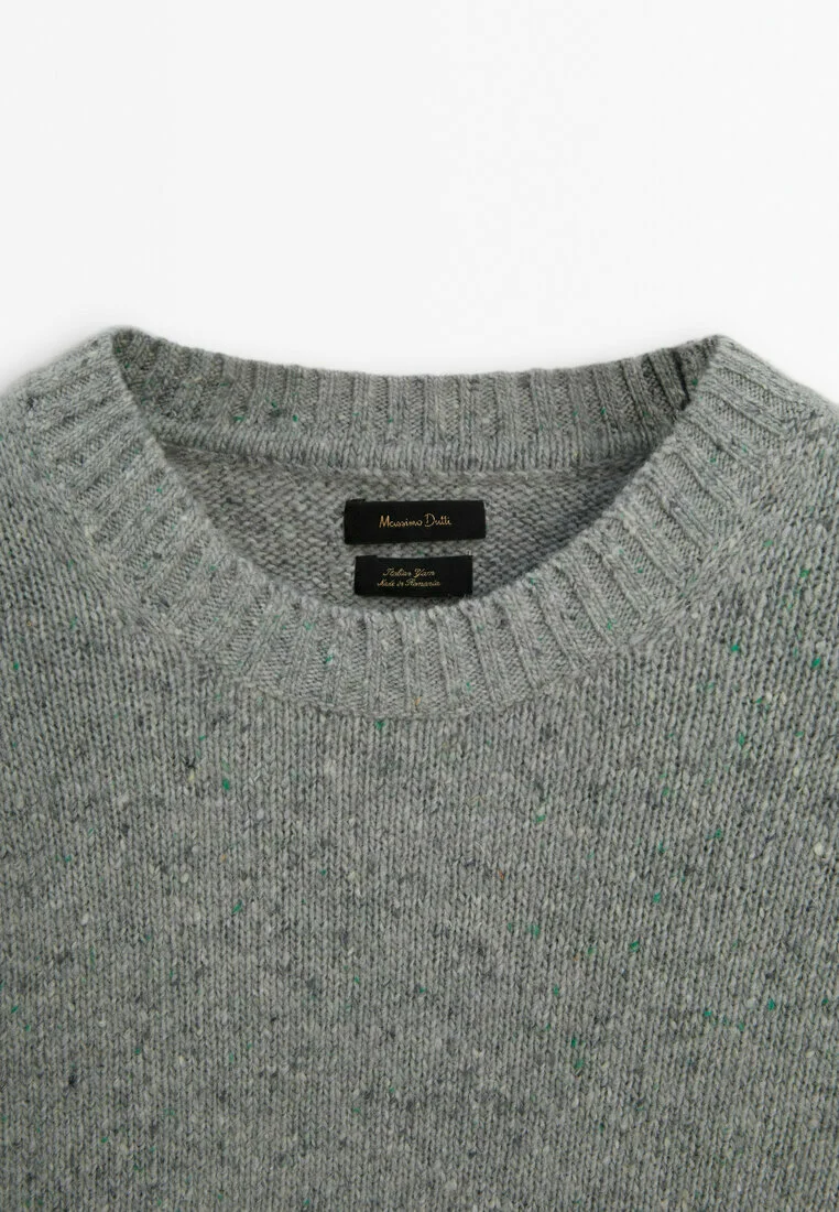 Massimo Dutti CUELLO REDONDO CON NUDO - Suéter