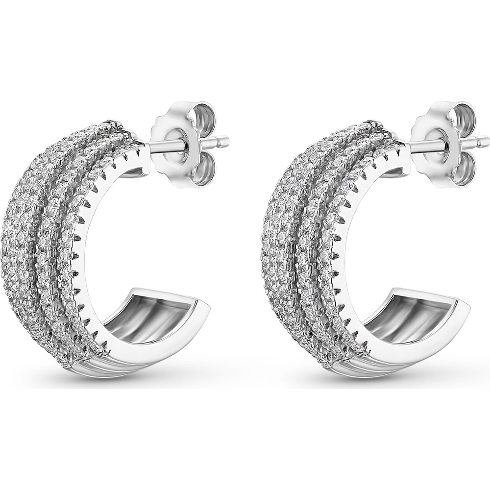 FAVS Créoles 925 Argent Boucles d'oreilles