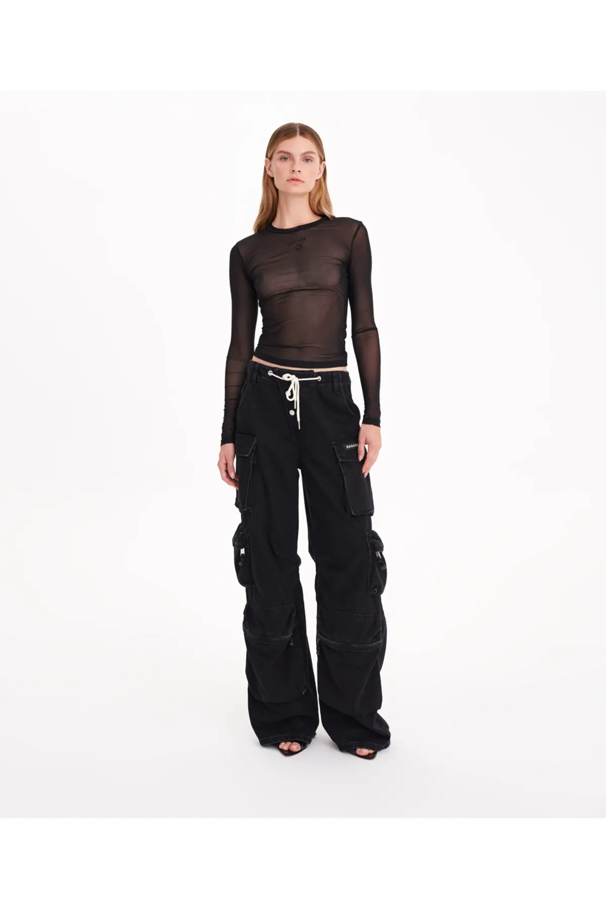 SAGAZA  Jeans - Schwarz - Loose