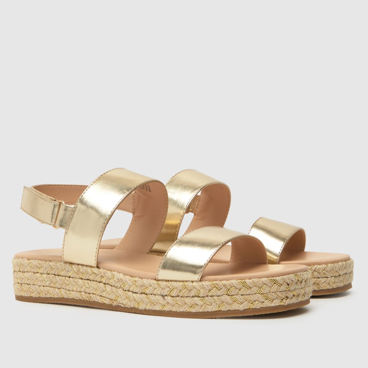 Schuh Gold Token Espadrille Lány Gyermek Szandál