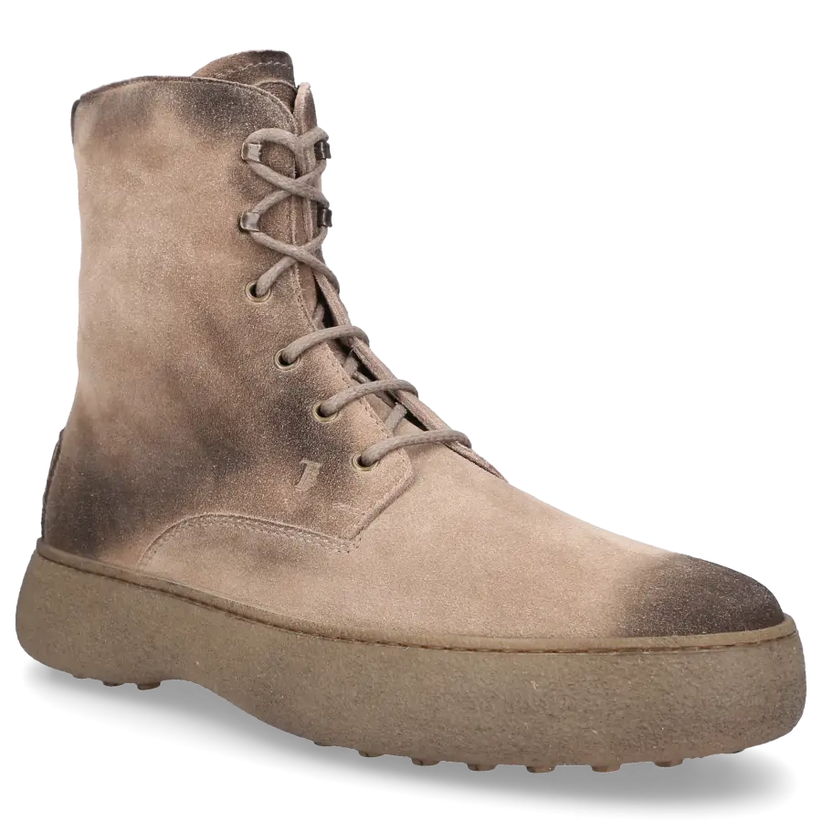 Tod's - Stiefeletten M09J0 Veloursleder - grau