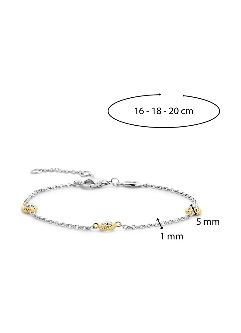 TI SENTO - Milano Silver link bracelet with zirconia 23028ZY
