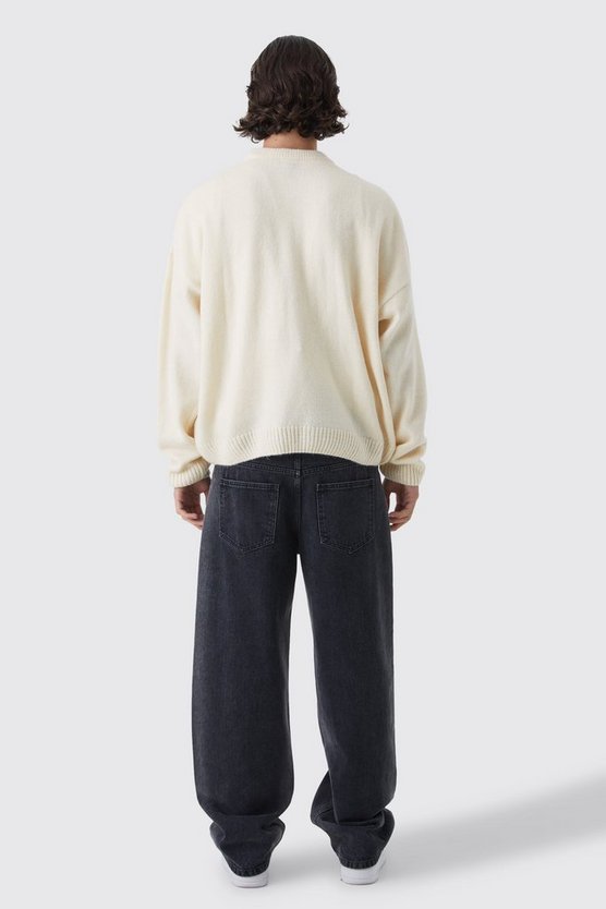 Kastiger Strickpullover