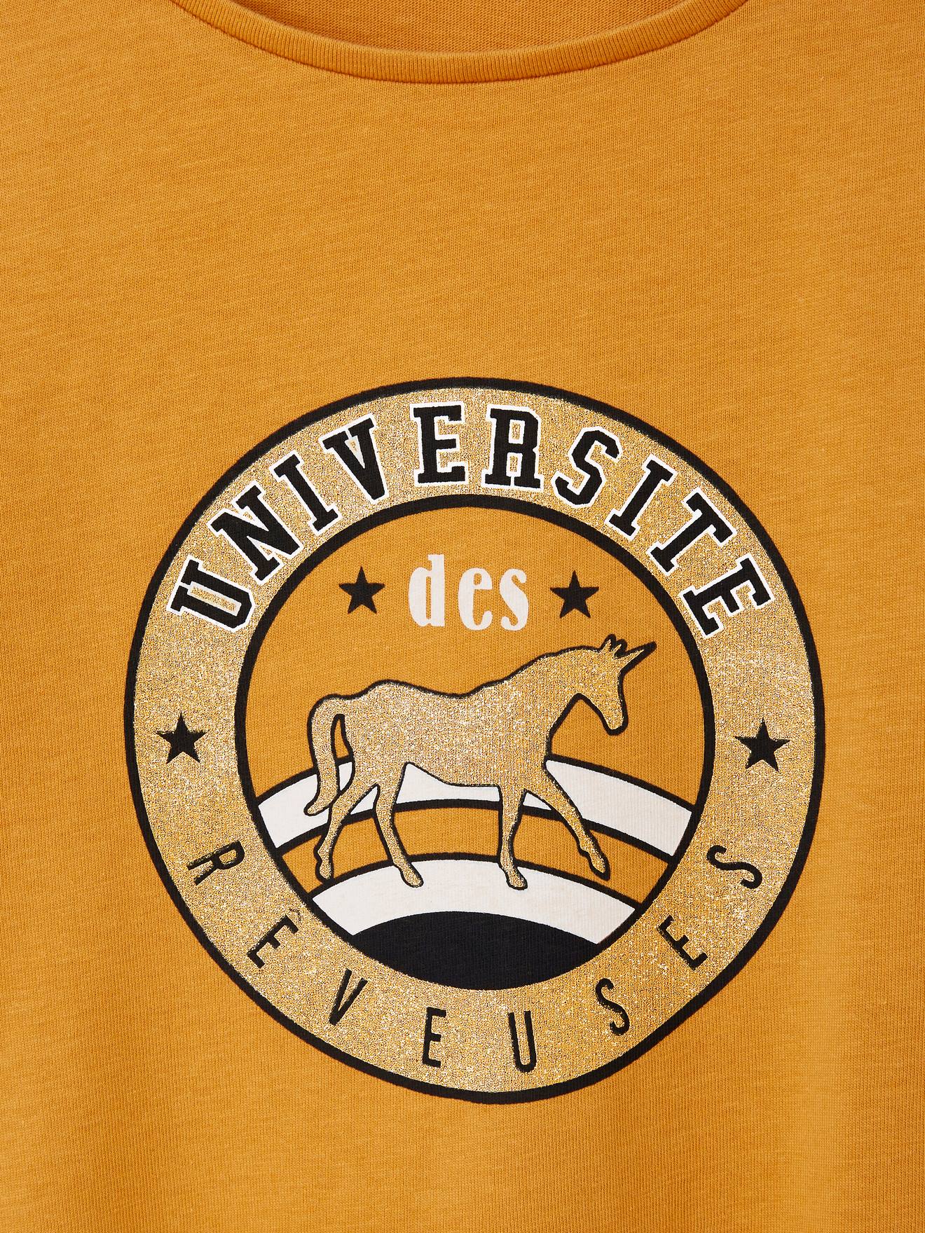 Vertbaudet Bio-Kollektion: Mädchen Shirt, College-Style - braun