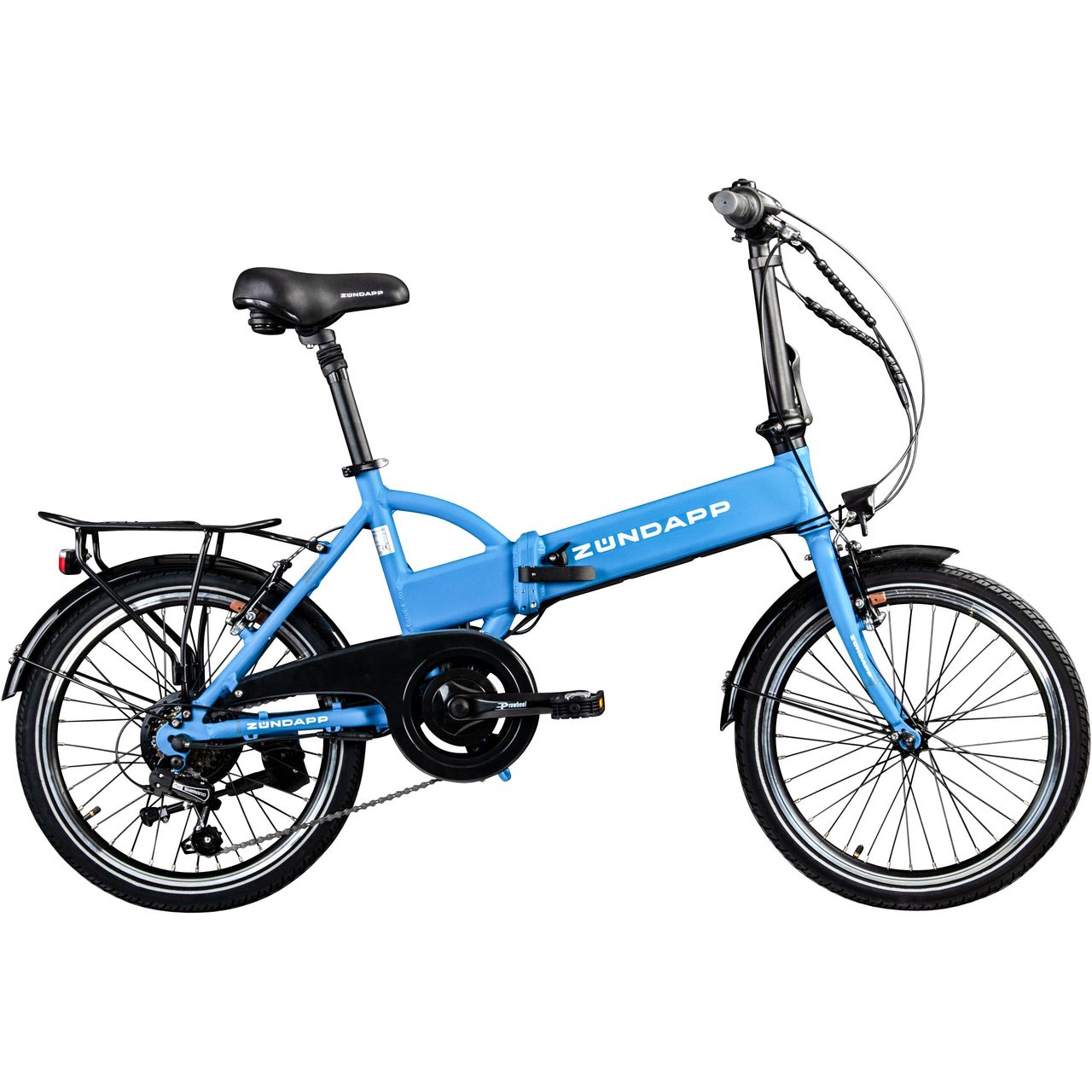 Zündapp Z101 20 Zoll Elektro Klapprad für Erwachsene 150 - 180 cm 6 Gang E Klappfahrrad E Bike Faltrad