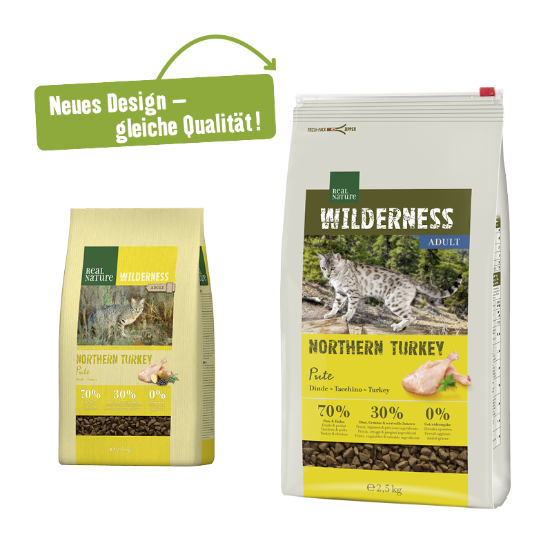 REAL NATURE Trockenfutter REAL NATURE WILDERNESS Northern Turkey Adult 2,5 kg