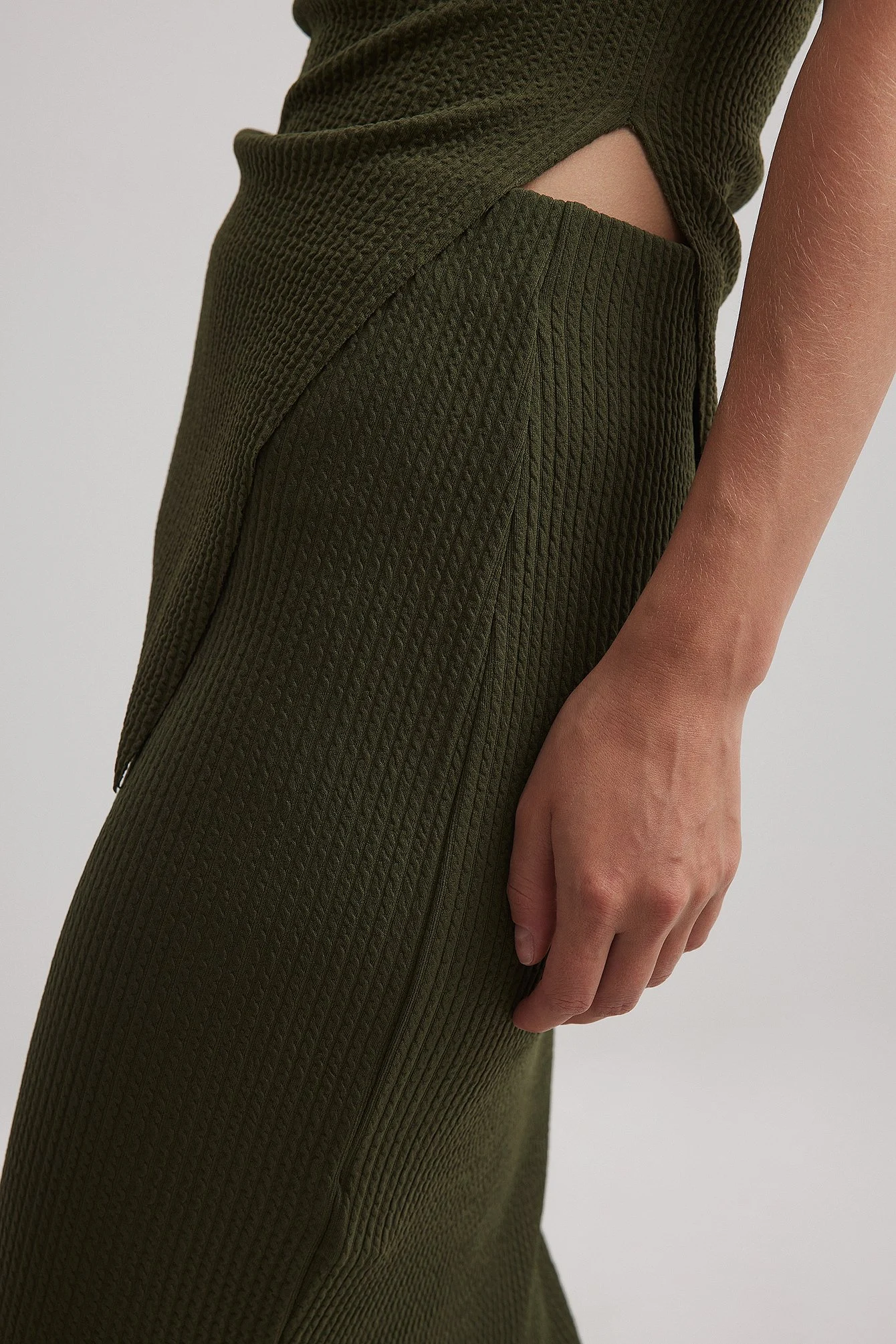 Midirock mit mittlerer Taille