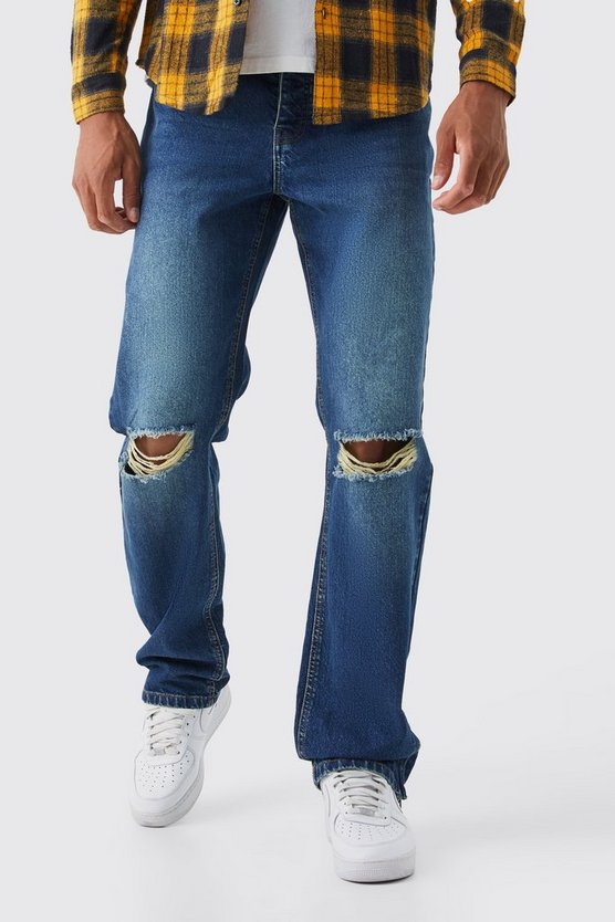 Tall lockere Jeans mit Reißverschluss-Saum