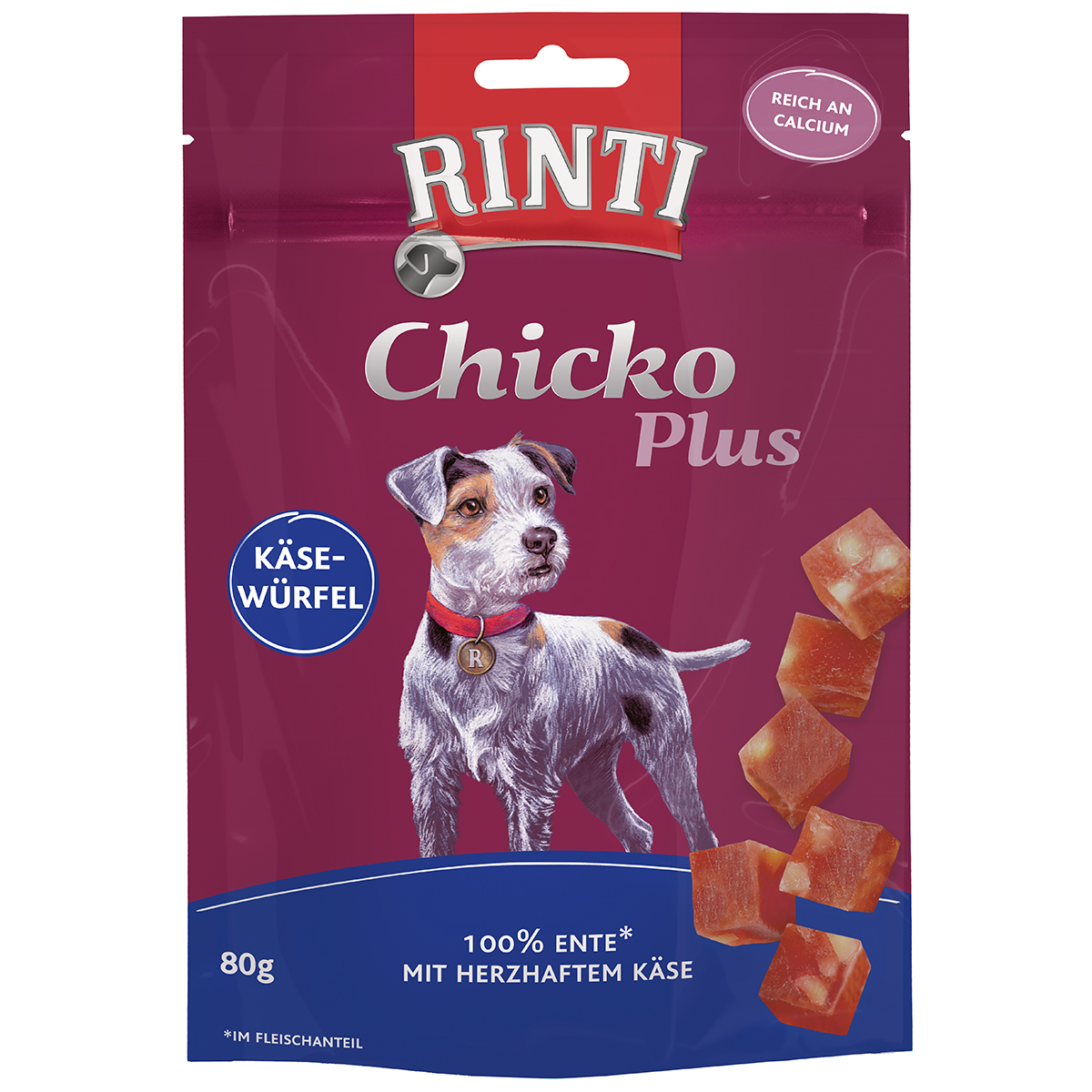 RINTI Chicko Plus Käsewürfel mit Ente günstig kaufen bei ZooRoyal