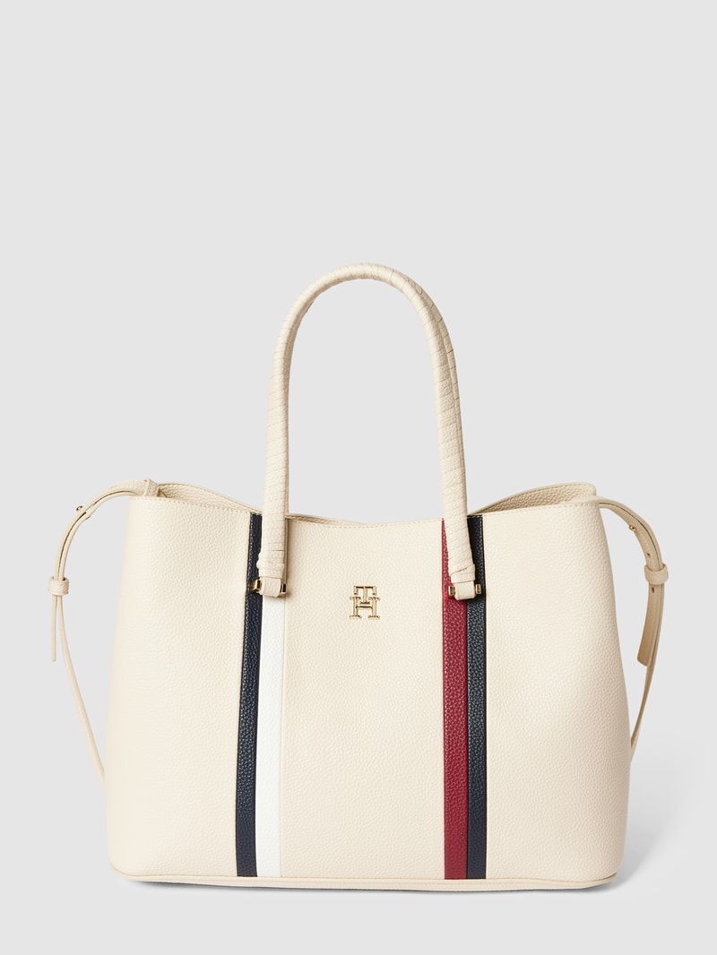 Handtasche in Leder-Optik in sand