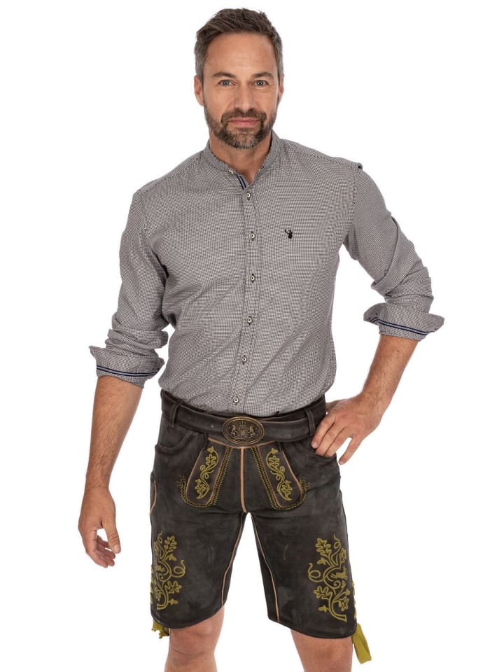 MADDOX Lederhose UTZ in dunkelbraun günstig kaufen