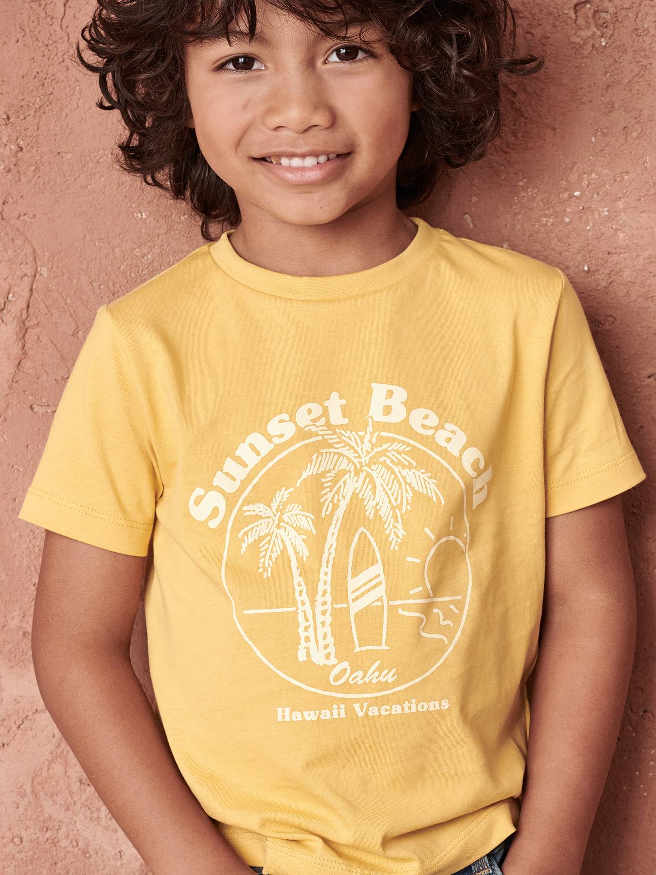 Lot de 3 T-shirts Basics garçon manches courtes lot mastic
