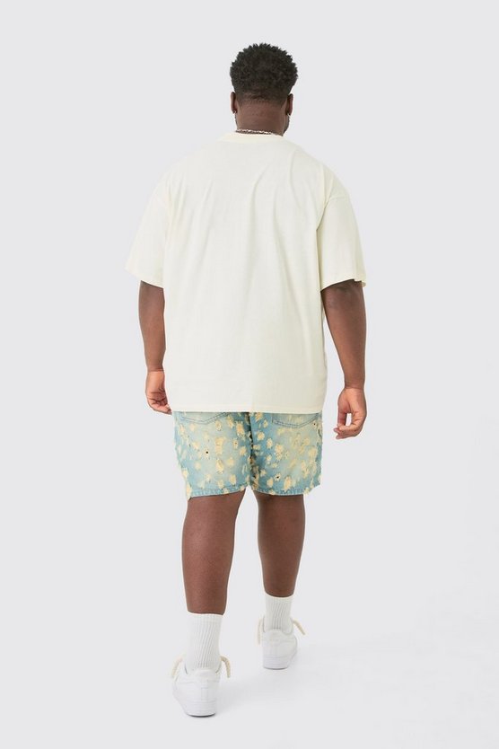 Plus Oversize T-Shirt mit Print