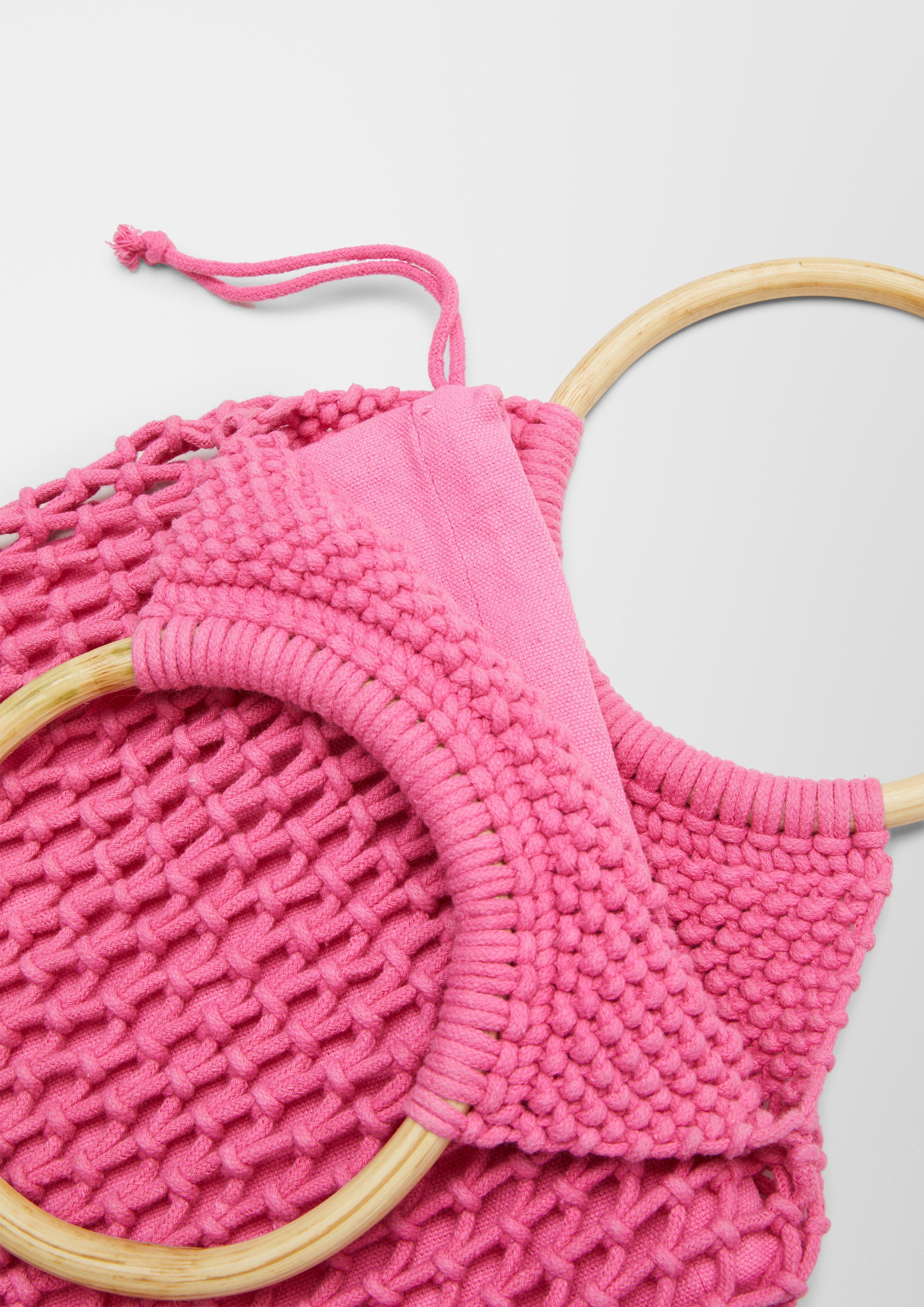 Makramee-Shopper mit Holzgriff  2129936-4426