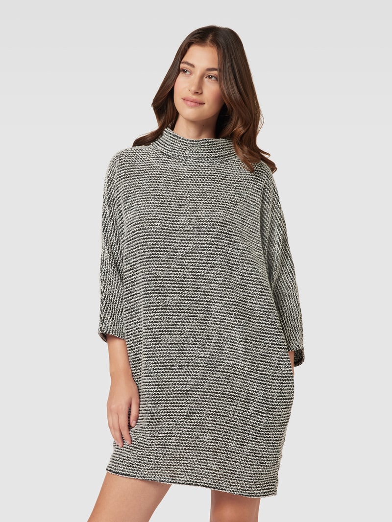 Minikleid mit Rollkragen in schwarz
