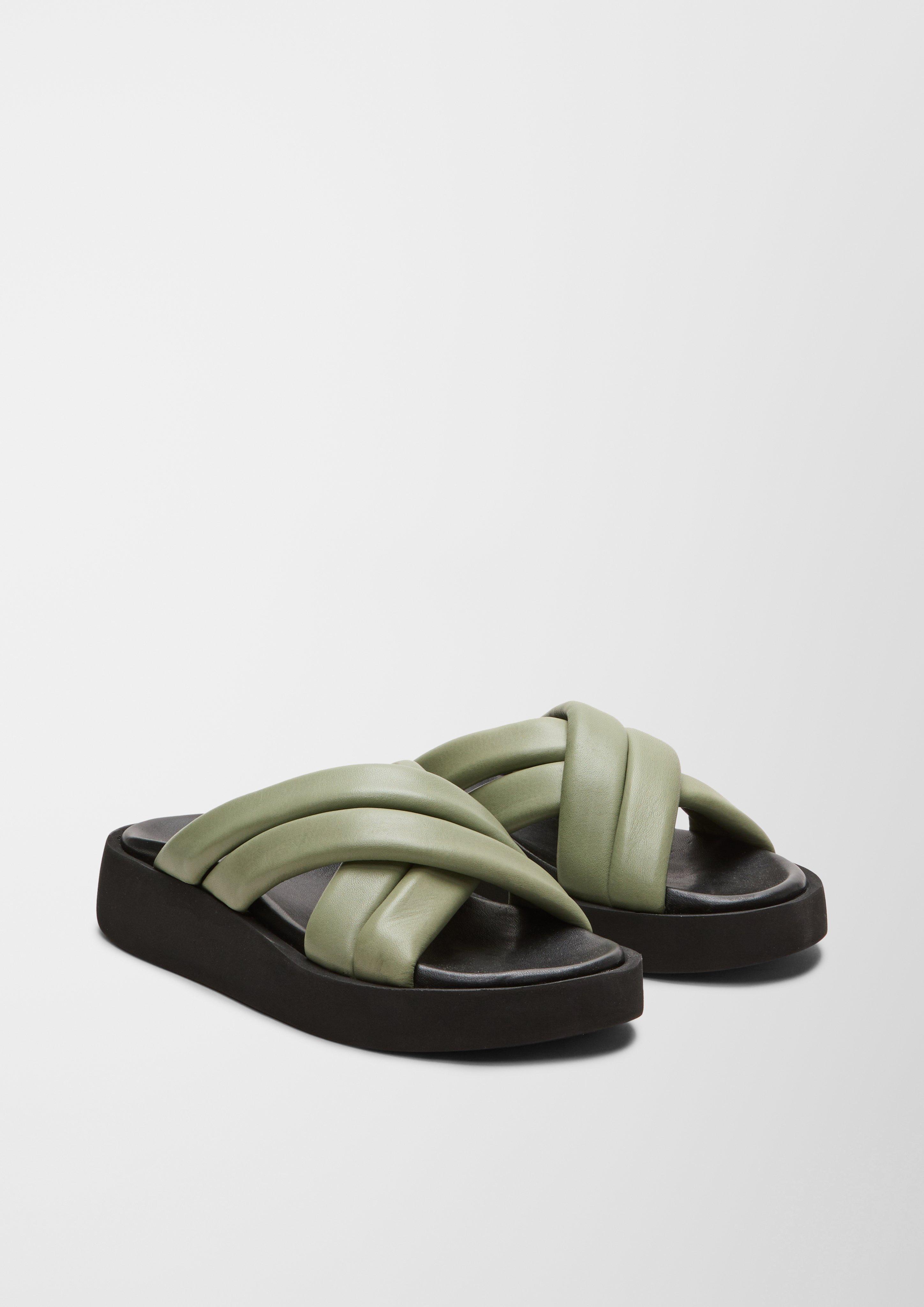 Pantoletten aus Leder  6007730-706