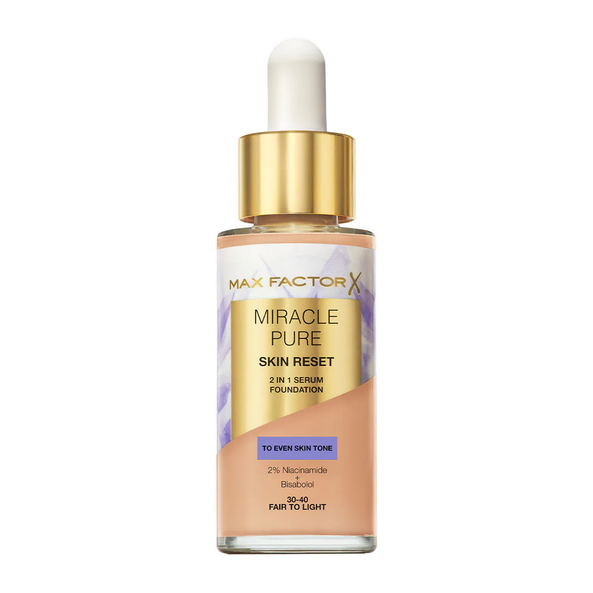Max Factor Miracle Pure Skin Reset серум за подмлађивање 2w1, 30-40 Светло до светло