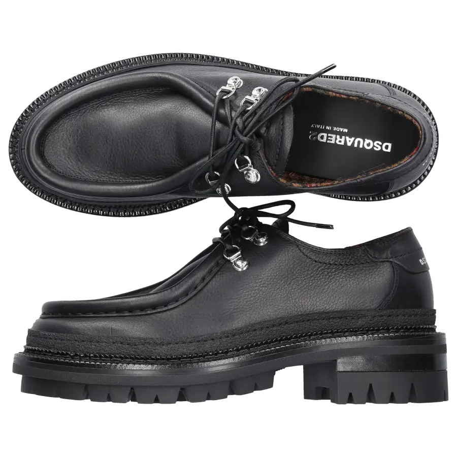 Dsquared2 - Schnürschuhe HENRY Kalbsleder - schwarz