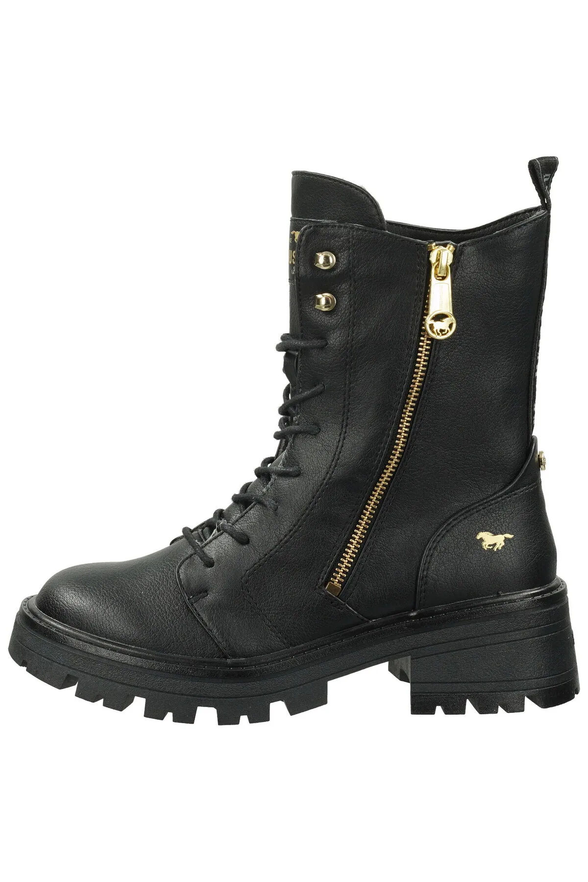 Mustang  Stiefelette - Schwarz - Blockabsatz
